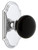 Grandeur Hardware - Arc Short Plate Privacy with Coventry Knob in Bright Chrome - ARCCOV - 884887