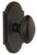 Grandeur Hardware - Arc Short Plate Privacy with Eden Prairie Knob in Timeless Bronze - ARCEDN - 884901