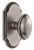 Grandeur Hardware - Arc Short Plate Privacy with Eden Prairie Knob in Antique Pewter - ARCEDN - 884903