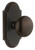 Grandeur Hardware - Arc Short Plate Privacy with Fifth Avenue Knob Knob in Timeless Bronze - ARCFAV - 884928