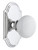 Grandeur Hardware - Arc Short Plate Privacy with Hyde Park Knob in Bright Chrome - ARCHYD - 884931