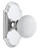 Grandeur Hardware - Arc Short Plate Privacy with Hyde Park Knob in Bright Chrome - ARCHYD - 884939