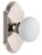 Grandeur Hardware - Arc Short Plate Privacy with Hyde Park Knob in Polished Nickel - ARCHYD - 884942