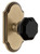 Grandeur Hardware - Arc Short Plate Privacy with Lyon Knob in Vintage Brass - ARCLYO - 884953