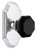 Grandeur Hardware - Arc Short Plate Privacy with Lyon Knob in Bright Chrome - ARCLYO - 884955