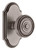 Grandeur Hardware - Arc Short Plate Privacy with Soleil Knob in Antique Pewter - ARCSOL - 884986