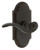 Grandeur Hardware - Arc Short Plate Privacy with Bellagio Lever in Timeless Bronze - ARCBEL - 885001