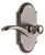 Grandeur Hardware - Arc Short Plate Privacy with Bellagio Lever in Antique Pewter - ARCBEL - 885003