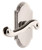 Grandeur Hardware - Arc Short Plate Privacy with Newport Lever in Polished Nickel - ARCNEW - 885048