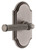 Grandeur Hardware - Arc Short Plate Privacy with Soleil Lever in Antique Pewter - ARCSLL - 885069