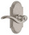 Grandeur Hardware - Arc Short Plate Privacy with Bellagio Lever in Satin Nickel - ARCBEL - 885084