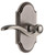 Grandeur Hardware - Arc Short Plate Privacy with Bellagio Lever in Antique Pewter - ARCBEL - 885087