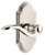 Grandeur Hardware - Arc Short Plate Privacy with Bellagio Lever in Polished Nickel - ARCBEL - 885092