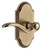 Grandeur Hardware - Arc Short Plate Privacy with Bellagio Lever in Vintage Brass - ARCBEL - 885095