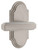 Grandeur Hardware - Arc Short Plate Privacy with Carre Lever in Satin Nickel - ARCCRL - 885111