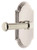 Grandeur Hardware - Arc Short Plate Privacy with Georgetown Lever in Polished Nickel - ARCGEO - 885124