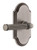 Grandeur Hardware - Arc Short Plate Privacy with Soleil Lever in Antique Pewter - ARCSLL - 885144