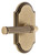 Grandeur Hardware - Arc Short Plate Privacy with Soleil Lever in Vintage Brass - ARCSLL - 885161