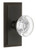 Grandeur Hardware - Carre Short Plate Passage with Bordeaux Crystal Knob in Timeless Bronze - CARBOR - 885864