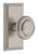 Grandeur Hardware - Carre Short Plate Passage with Circulaire Knob in Satin Nickel - CARCIR - 885927