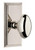 Grandeur Hardware - Carre Short Plate Passage with Eden Prairie Knob in Polished Nickel - CAREDN - 885951