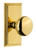 Grandeur Hardware - Carre Short Plate Passage with Fifth Avenue Knob in Lifetime Brass - CARFAV - 885966