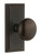 Grandeur Hardware - Carre Short Plate Passage with Fifth Avenue Knob in Timeless Bronze - CARFAV - 885971