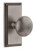 Grandeur Hardware - Carre Short Plate Passage with Fifth Avenue Knob in Antique Pewter - CARFAV - 885973