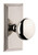 Grandeur Hardware - Carre Short Plate Passage with Fifth Avenue Knob in Polished Nickel - CARFAV - 885978