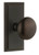 Grandeur Hardware - Carre Short Plate Passage with Fifth Avenue Knob in Timeless Bronze - CARFAV - 885980