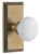 Grandeur Hardware - Carre Short Plate Passage with Hyde Park Knob in Vintage Brass - CARHYD - 885989