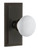 Grandeur Hardware - Carre Short Plate Passage with Hyde Park Knob in Timeless Bronze - CARHYD - 885996