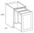 CNC Cabinetry Matrix Silver Laminate Kitchen Cabinet - BWBK21-FH