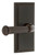 Grandeur Hardware - Carre Short Plate Passage with Georgetown Lever in Timeless Bronze - CARGEO - 886087