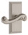 Grandeur Hardware - Carre Short Plate Passage with Newport Lever in Satin Nickel - CARNEW - 886109