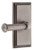Grandeur Hardware - Carre Short Plate Passage with Georgetown Lever in Antique Pewter - CARGEO - 886173