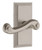 Grandeur Hardware - Carre Short Plate Passage with Newport Lever in Satin Nickel - CARNEW - 886193