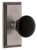 Grandeur Hardware - Carre Short Plate Privacy with Coventry Knob in Antique Pewter - CARCOV - 886358