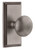 Grandeur Hardware - Carre Short Plate Privacy with Fifth Avenue Knob in Antique Pewter - CARFAV - 886392