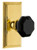 Grandeur Hardware - Carre Short Plate Privacy with Lyon Knob in Lifetime Brass - CARLYO - 886428
