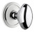 Grandeur Hardware - Circulaire Rosette Passage with Eden Prairie Knob in Bright Chrome - CIREDN - 887427