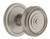 Grandeur Hardware - Circulaire Rosette Privacy with Soleil Knob in Satin Nickel - CIRSOL - 887951