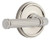 Grandeur Hardware - Georgetown Rosette Passage with Soleil Lever in Polished Nickel - GEOSLL - 889077