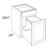 CNC Cabinetry Matrix Greystone Laminate Kitchen Cabinet - BWBK15