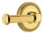 Grandeur Hardware - Newport Rosette Passage with Georgetown Lever in Lifetime Brass - NEWGEO - 892615