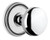 Grandeur Hardware - Soleil Rosette Passage with Fifth Avenue Knob in Bright Chrome - SOLFAV - 895895