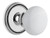 Grandeur Hardware - Soleil Rosette Passage with Hyde Park Knob in Bright Chrome - SOLHYD - 895912