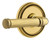 Grandeur Hardware - Soleil Rosette Privacy with Soleil Lever in Lifetime Brass - SOLSLL - 896472