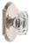 Grandeur Hardware - Arc Short Plate Single Dummy with Baguette Clear Crystal Knob in Polished Nickel - ARCBCC - 897428