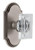 Grandeur Hardware - Arc Short Plate Single Dummy with Carre Crystal Knob in Antique Pewter - ARCCCR - 897455
